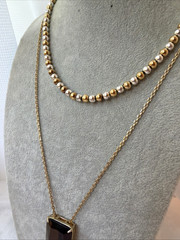 VTG Dainty 1960s 70s 80s silver gold Modernist *2 Necklaces* Lot & Choker Unique