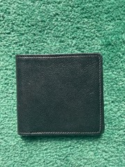 Bill fold black Pin Seal Morocco Made in England