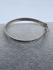 Vintage 925 Sterling Silver Italy Omega Bracelet 6 3/4” Width 5.7mm