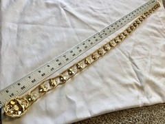 RARE VINTAGE JULIANA DELIZZA ELSTER RHINESTONE SCROLLWORK TWISTED MESH BELT