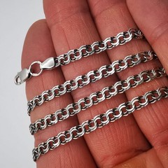 Authentic Vintage 925 Sterling Silver Handmade Chain Necklace – 10.60g