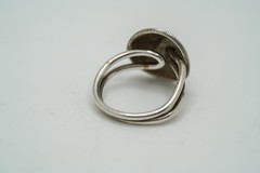 Vintage 90% Silver Mercury Dime Adjustable Ring Size 6.5 JB48