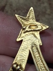 Tona Gold Tone Brooch Vintage Costume Jewelry Fall Autumn