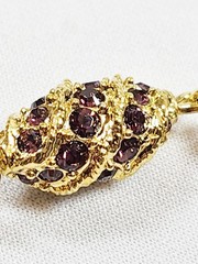 CAMROSE & KROSS JBK Jackie Kennedy Royal Egg Gold Tone/Rhinestone Bracelet w/COA
