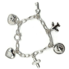 Unisex 950 Sterling Silver Travel Bracelet