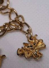 Western Cowboy Rodeo Charm Bracelet Solid Copper Gold Tone Horse Buffalo Wagon