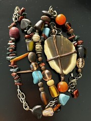 Vintage Necklace 34″ Adjustable Estate Indian Tibet Nepal Himalayan Talisman