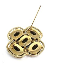 Sarah Coventry MOROCCAN Light of The East PIN BROOCH Glass Cabochons VTG 1968