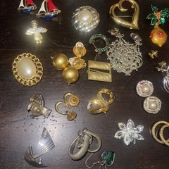 Vintage Goldtone Jewlery Drop Dangle Some Signed Monet & More 118 Pair & 22 …