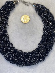 Vintage Beaded Estate Necklace 15” Good Condition See Photos for Details