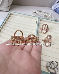 Sallys Quality 100% Copper Scarf Ring Mini Belt Buckles Brooch For Silk Scarves