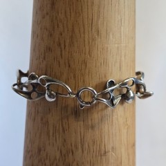 Vtg 900 Silver Panel Bracelet 17.16g Fine Jewelry 8.25″ Artisan Spring Ring