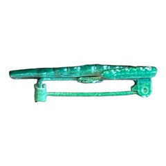 Tiny Green Alligator Brooch Whimsical Mini Crocodile Novelty Pin
