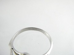 18k Heavy Gold Electroplate Double Faux Pearl White Rhinestones Ring Size 8.75