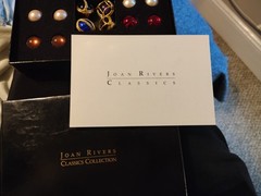 Joan Rivers Interchangeable Earring Set – 10 Pairs Faceted Lucite Stones.NIB