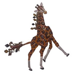 Lunch At The Ritz 2Go Articulated Movable Enamel Giraffe Brooch Pin