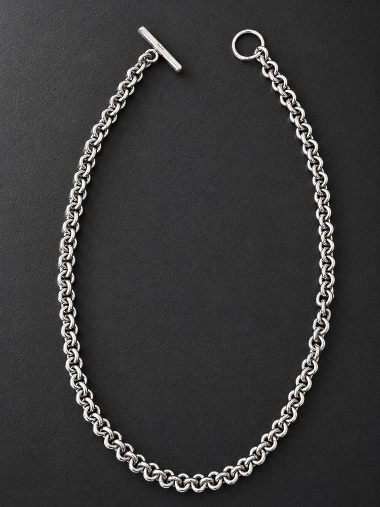 RARE Vintage Mexico 925 Sterling Silver Heavy Rolo Chain Necklace 55.6g
