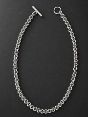 RARE Vintage Mexico 925 Sterling Silver Heavy Rolo Chain Necklace 55.6g