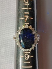 Sterling Silver Avon Ladies Ring Unk Stones C Pics Size 8