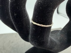 0.40g Vintage Sterling Silver 925 Minimalist Stackable Band Ring Size 6 M