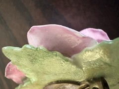 Vintage Coalbrook Bone China Brooch Pink Rose Made In England