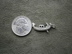 Gondola & Gondolier Venice Vintage Sterling Silver Bracelet Charm Pendant 2.0g