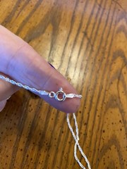 Blue Heart of the Ocean Titanic Necklace 925 Chain Stunning 12in Chain Valentine