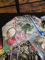 15 lb NECKLACES BRACELETS EARRINGS Costume Jewelry Box Bulk Resale Holiday MIX
