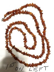 Lot If (8) Amber Necklaces, Nuggets, Some Clasps, Some Graduated