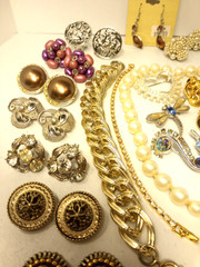 Vtg 26 Pc Assorted Estate Jewelry Lot 925 Paastelli SC 1928 Germany Avon Japan