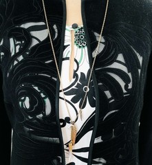 Layered Leaf Feather Moon Charm Necklace Y2K Southwestern Style Jewelry Gift