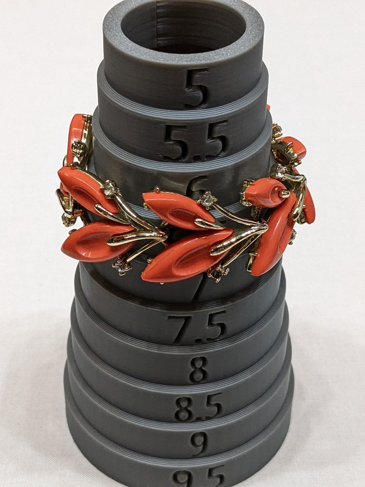 Vintage Thermoset Style Leaf Bracelet Coral Orange Gold Tone Rhinestone ~6.5″