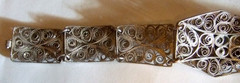 Silver Filigree Bracelet Elegant Estate Jewelry Vintage Style Seven Inches