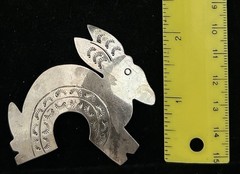 Sterling Rabbit Pin Marked 925