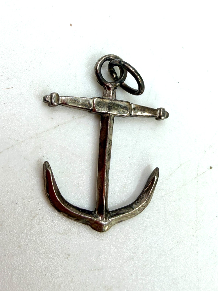 Vintage Pendant Charm Sterling Silver Anchor Nautical