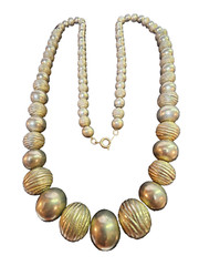 Vtg Silvertone Graduated Ball Beaded Chain Necklace 29in”- S29
