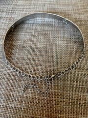 Vintage Hammered Silver Choker Adjustable Length & Articulated Excellent