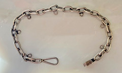 Vintage Mexico Sterling Silver Starter Charm Bracelet 7 7/16 Inches Long