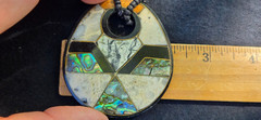 Horn Bone Shell Mother of Pearl Jet Abalone African Tribal Style 24″ L Necklace