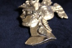 Vintage Jeanne? Roman Soldier Hermes Perseus Bust Gold Tone Statement Brooch Pin