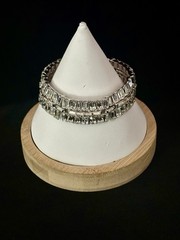 TRIFARI “Vanity Fair” 1956 Set Baguette Rhinestones Rhodium Alfred Philippe Box