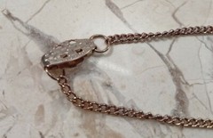 Ronte Beverly Hills VTG Simulated Amethyst Florentine Pendant Necklace 16″