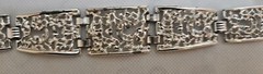Vintage Sarah Coventry jewelry “Frozen Lace” Bracelet – Silver – VERY NICE!