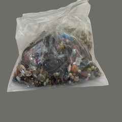 2.46lb Mixed Estate Junk Jewelry Lot – Single Earrings, Beads, Broken Unresearch
