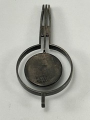 Vintage Israel Modernist Sterling Silver Eilat Stone Pendant 930 signed azurit