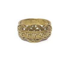 VINTAGE RING STYLE ROMAN ANCIENT BRONZE FLAIR EXTREMELY NEAR EASTERN GILDING