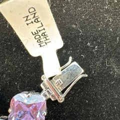 Vintage Suzanne Somers MultiColor Faceted/Square CZ 925 Silver Bracelet 7.5 in