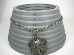 Ornate Vintage Silver Tone Necklace Filigree Pendant Chain 22 In Birds Ornate