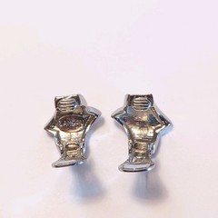 Landau Vintage Clip On Earrings Silver Pave