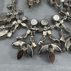 Juliana Vtg Rhinestone 3 piece set necklace bracelet earrings aurora borealis